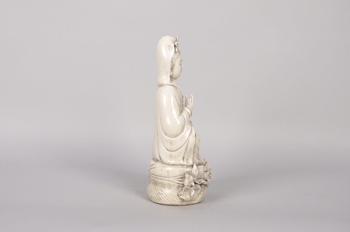Guanyin Ceramic Goddess of Mercy Sculpture, photo 4 of 7