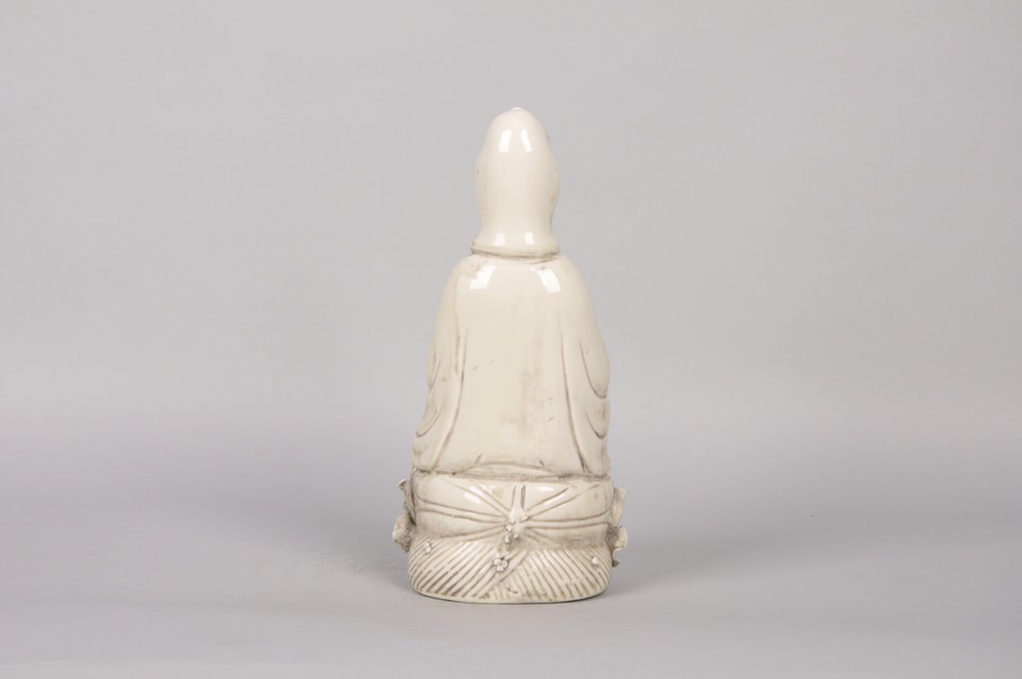 Guanyin Ceramic Goddess of Mercy Sculpture, photo 6 of 7