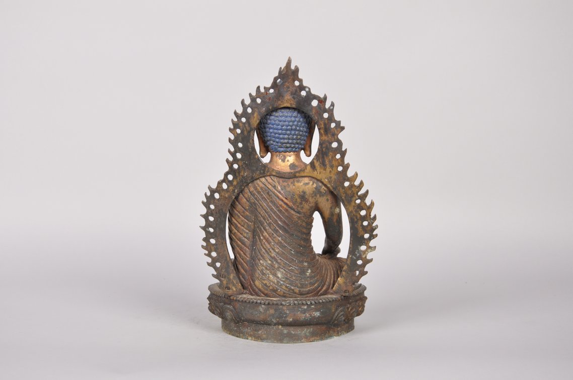 Bronze Seated Shakyamuni Statue, photo 6 of 8