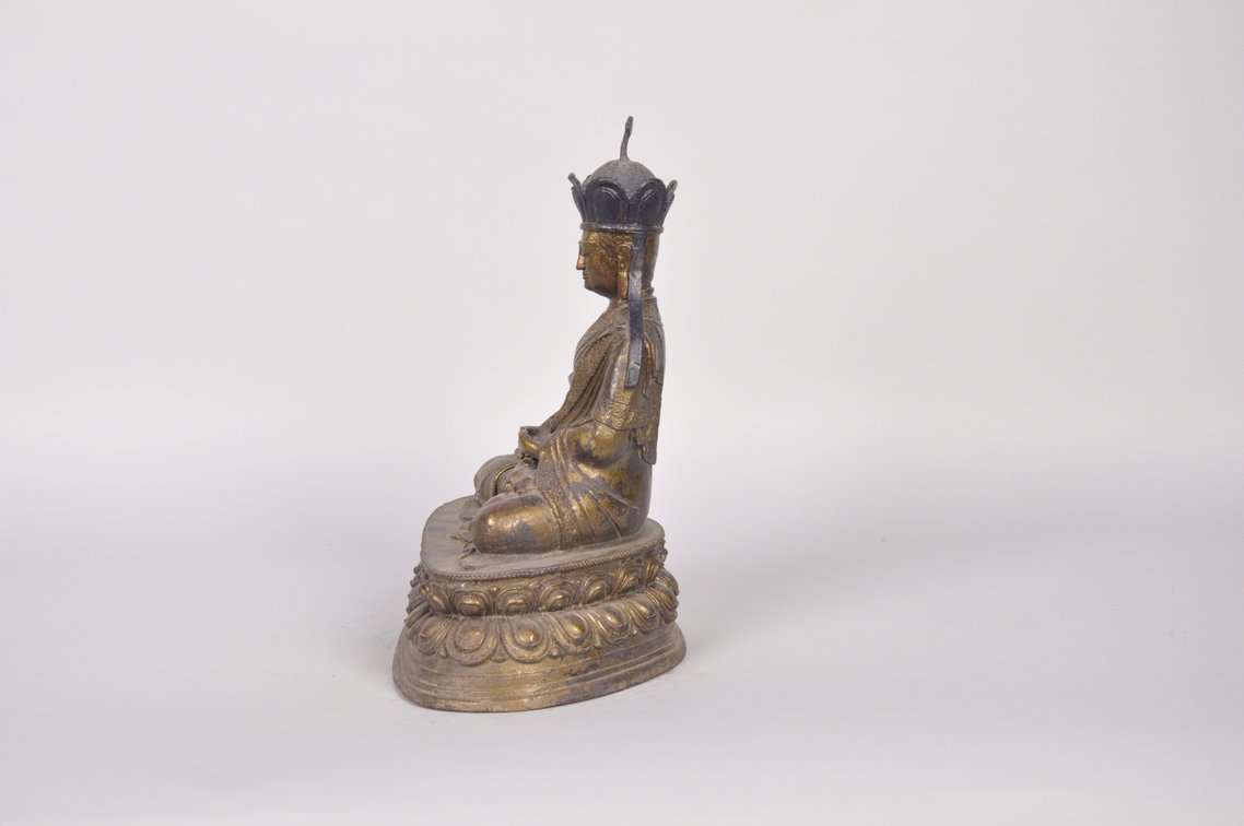 Bronze Seated Ksitigarbha Bodhisattva, photo 4 of 8