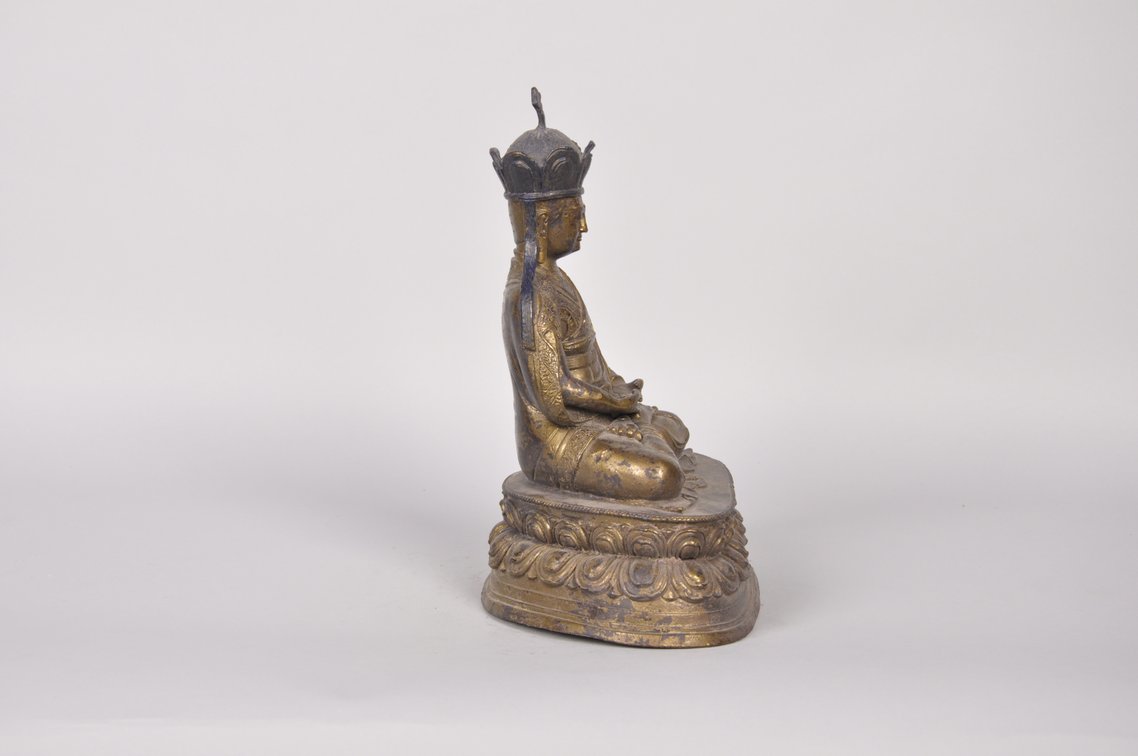 Bronze Seated Ksitigarbha Bodhisattva, photo 5 of 8