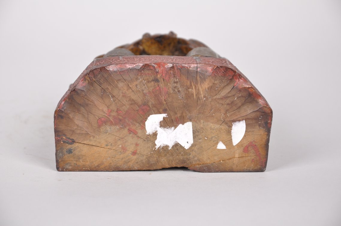Seated Daoist God Wood Sculpture, photo 8 of 8