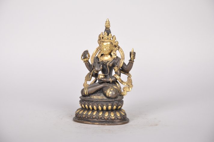 Vajrasattva Buddha of Perfection Bronze Sculpture