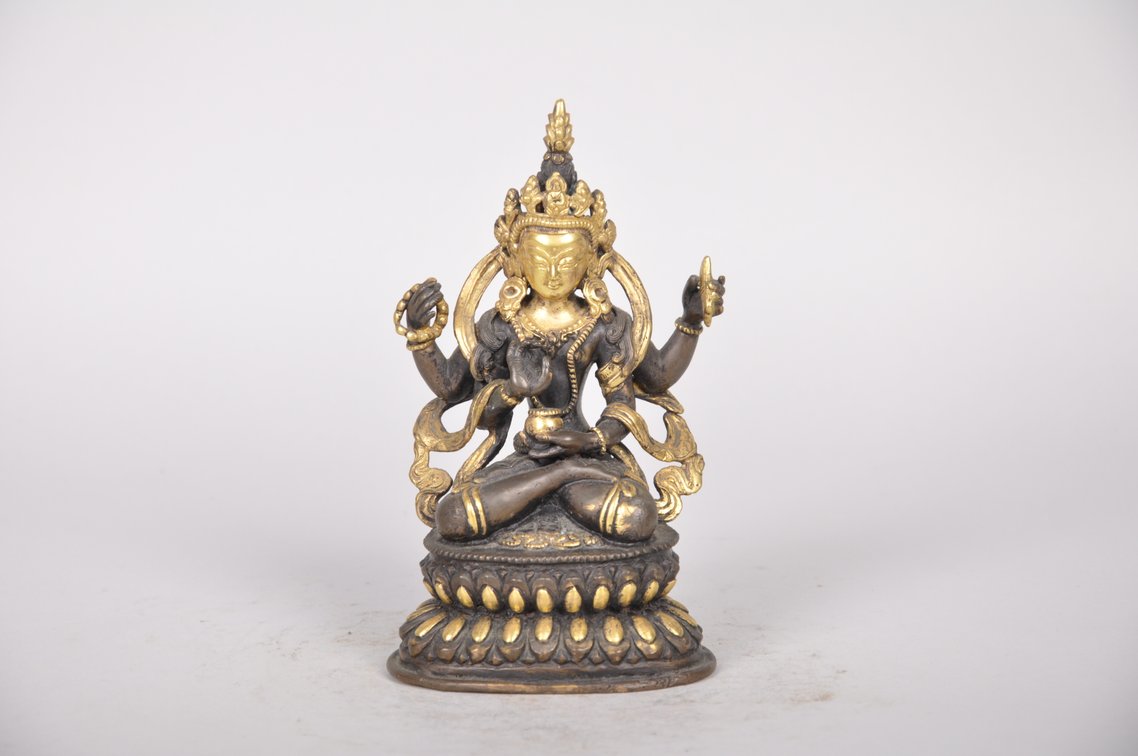 Vajrasattva Buddha of Perfection Bronze Sculpture, photo 2 of 9