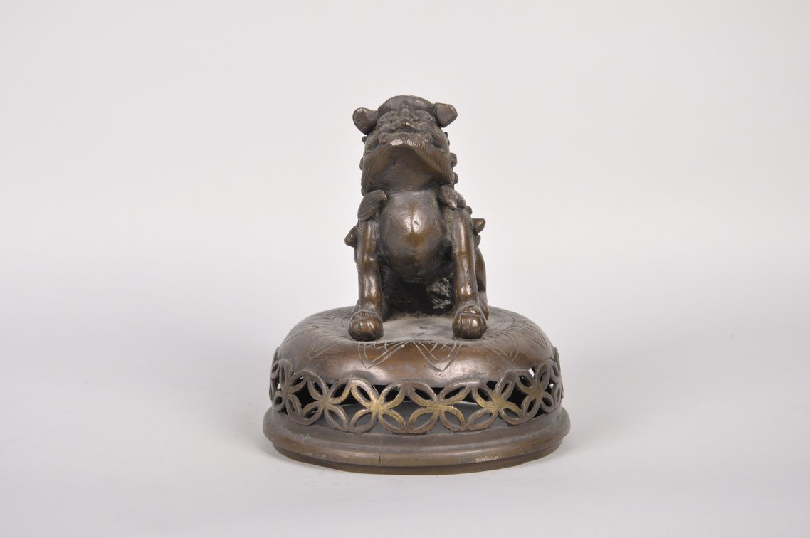 Bronze Foo Dog Sculpture, photo 2 of 7