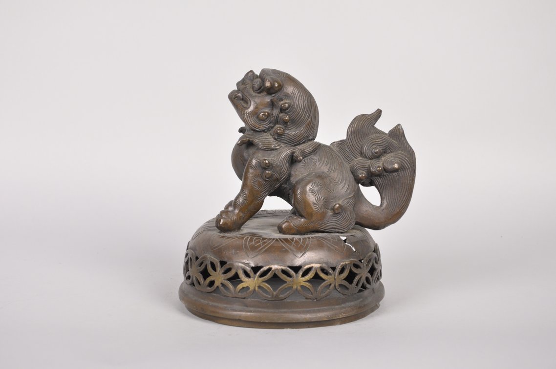 Bronze Foo Dog Sculpture, photo 3 of 7