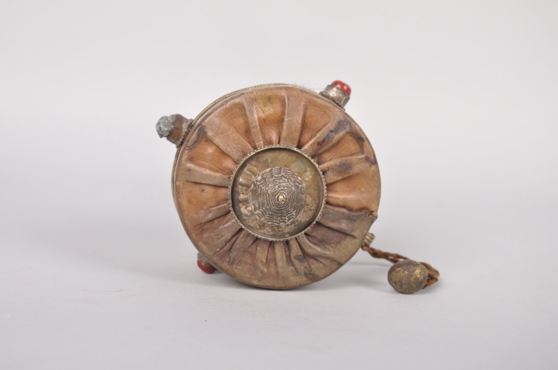 Tibetan Buddhist Prayer Wheel and Two Prayer Gau Bags, photo 13 of 16