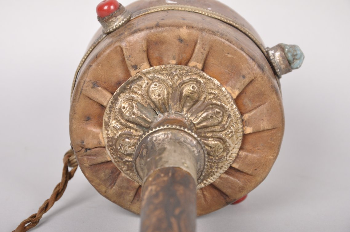 Tibetan Buddhist Prayer Wheel and Two Prayer Gau Bags, photo 16 of 16