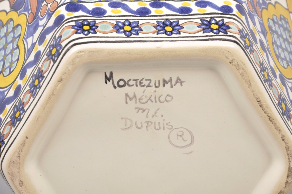 Moctezuma Dupuis Talavera Lidded Ceramic Jar, photo 10 of 10