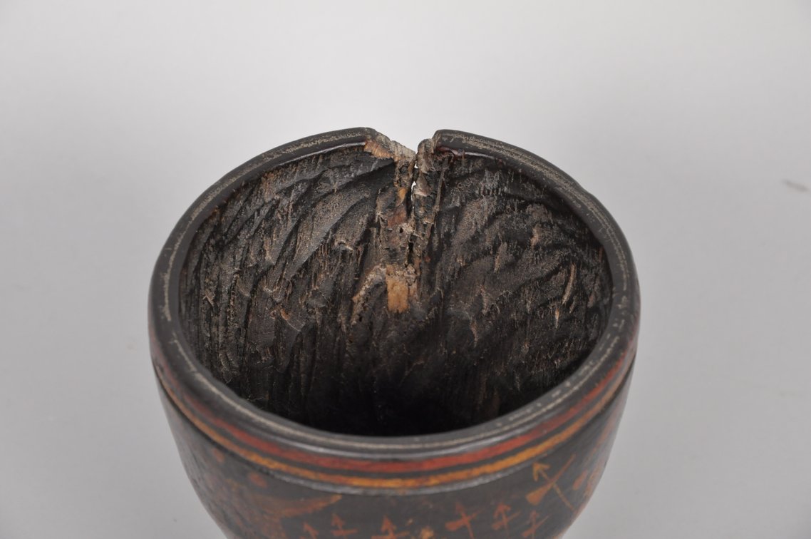 Inca Peruvian Wari Kero Wood Drinking Vessel Cup, photo 2 of 7