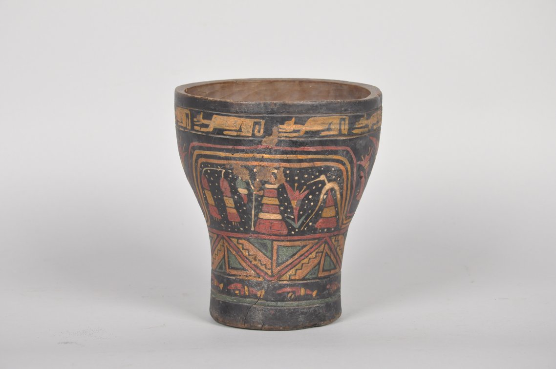Inca Peruvian Wari Kero Wood Drinking Vessel Cup, photo 4 of 7