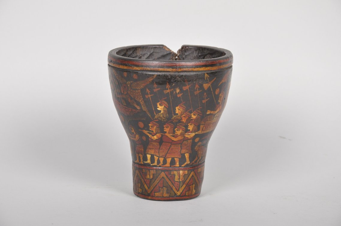Inca Peruvian Wari Kero Wood Drinking Vessel Cup, photo 4 of 7