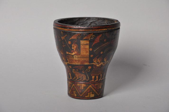 Inca Peruvian Wari Kero Wood Drinking Vessel Cup