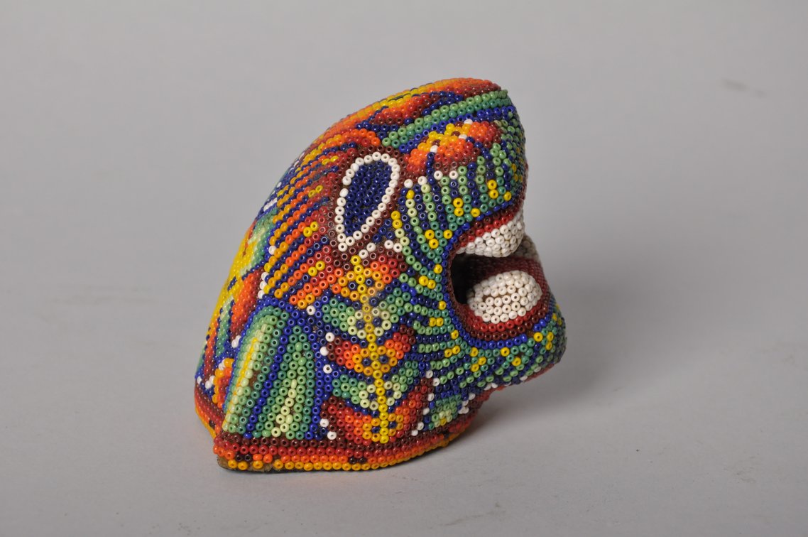 Mayan Sling Shot and Huichol Beaded Jaguar, photo 4 of 10