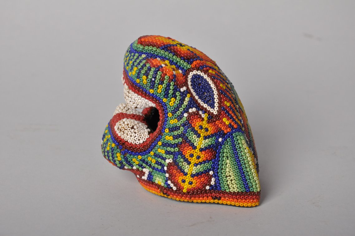 Mayan Sling Shot and Huichol Beaded Jaguar, photo 5 of 10