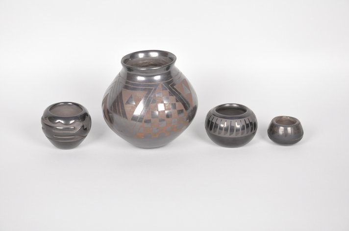 Marvin and Frances Martinez, SDP, and Alonso  Black on Black Pottery