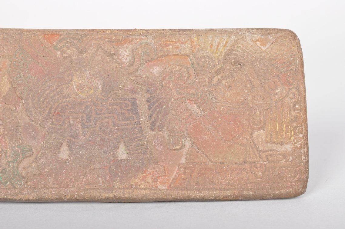 Aztec Terracotta Pottery Stamp Seal/Sello with Jaguar Handle, photo 7 of 8