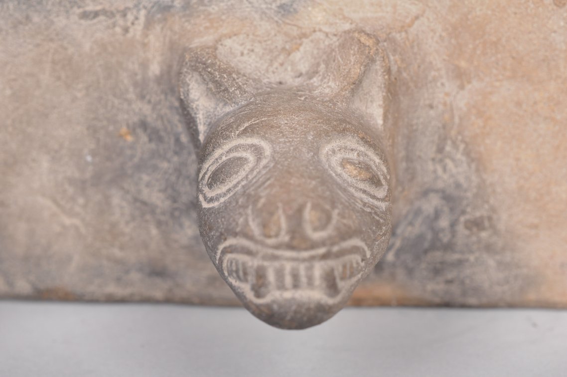 Aztec Terracotta Pottery Stamp Seal/Sello with Jaguar Handle, photo 2 of 8