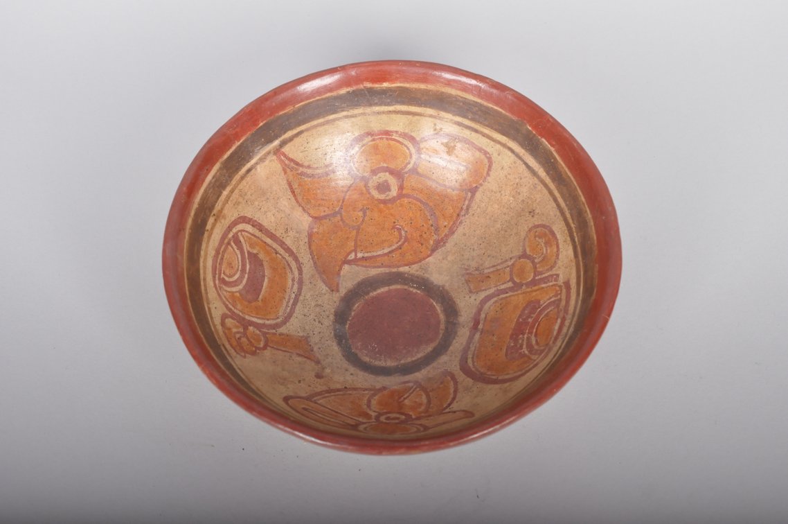 Mayan Copador Polychrome Pottery Bowl, photo 6 of 11
