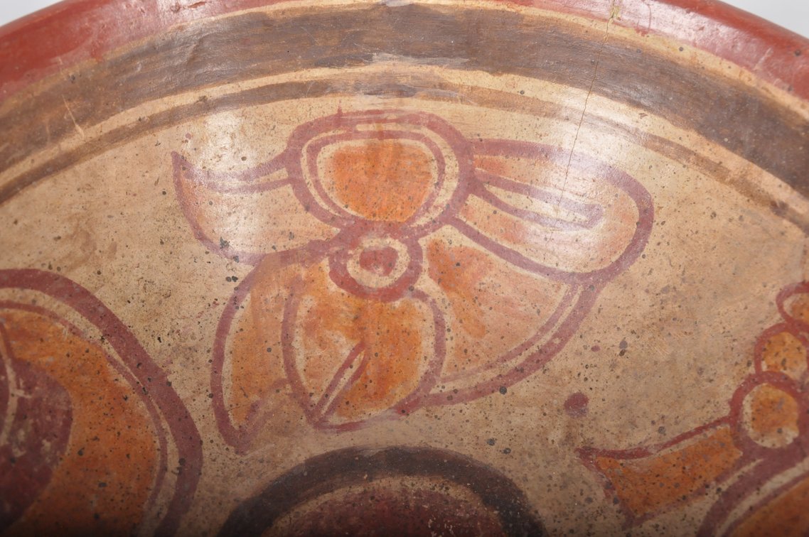 Mayan Copador Polychrome Pottery Bowl, photo 7 of 11