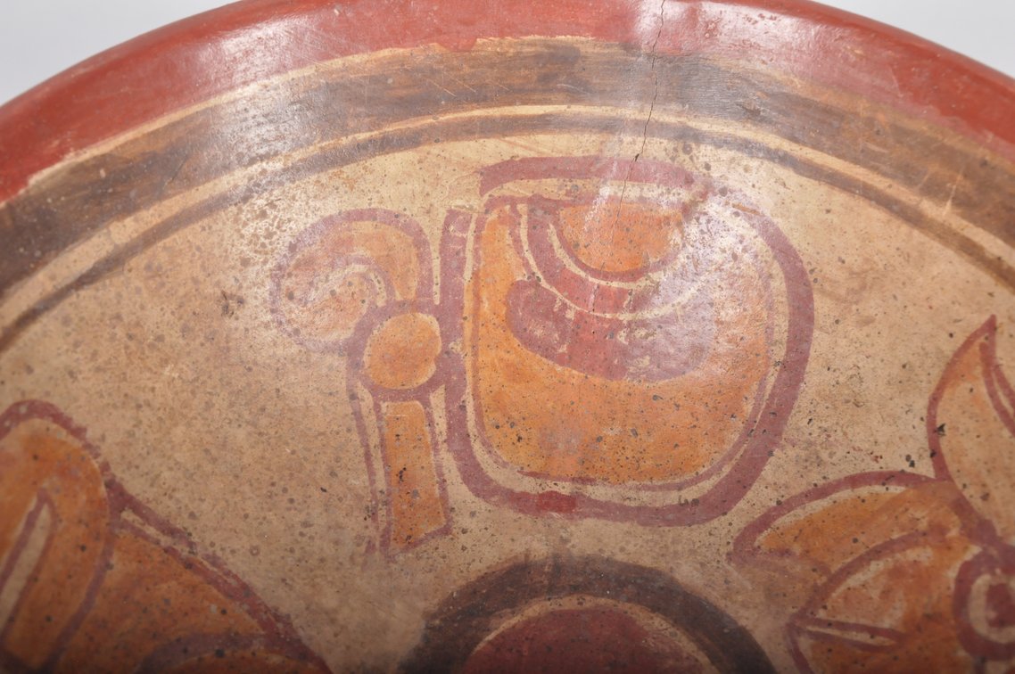 Mayan Copador Polychrome Pottery Bowl, photo 8 of 11