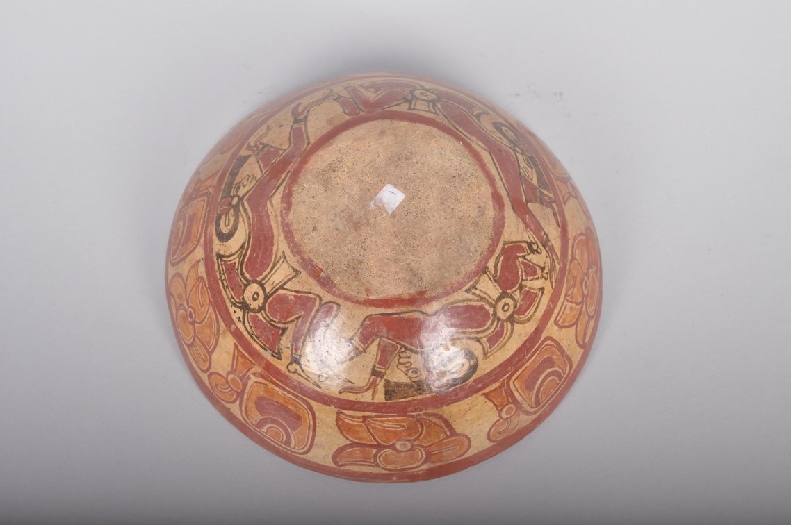 Mayan Copador Polychrome Pottery Bowl, photo 9 of 11