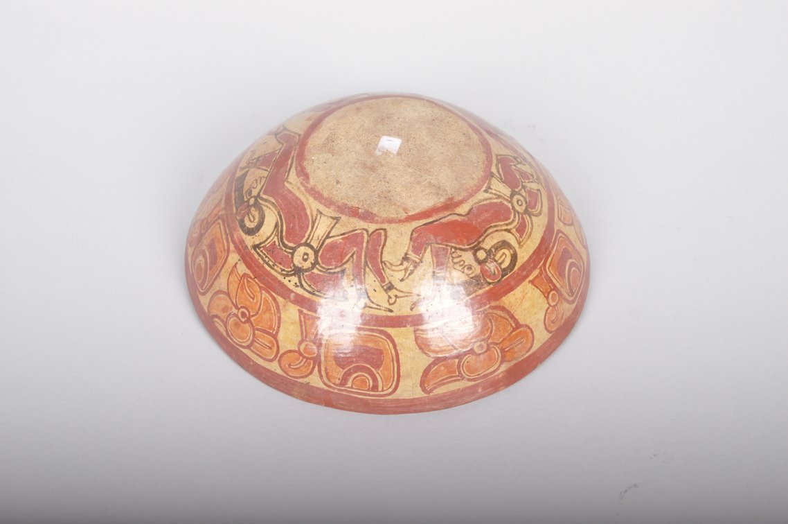 Mayan Copador Polychrome Pottery Bowl, photo 11 of 11