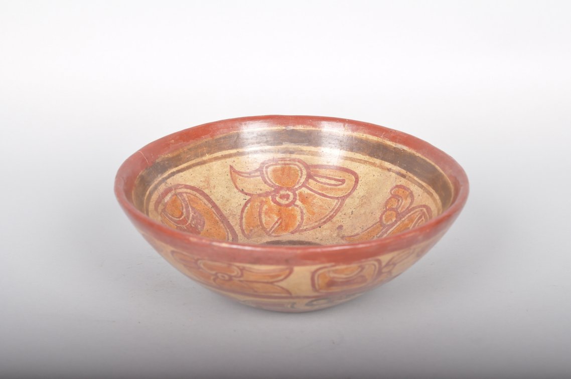 Mayan Copador Polychrome Pottery Bowl, photo 4 of 11