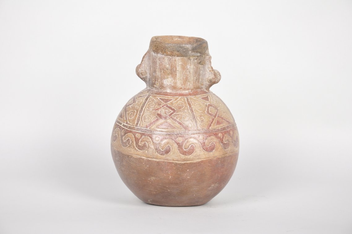 Inca Period Chancey Area Carved Effigy Pottery Vessel, photo 5 of 6