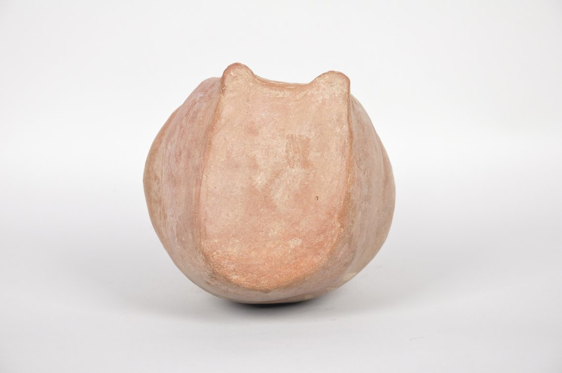 Moche Figural Ceramic Jar Lord with Jaguar Crown, photo 6 of 6