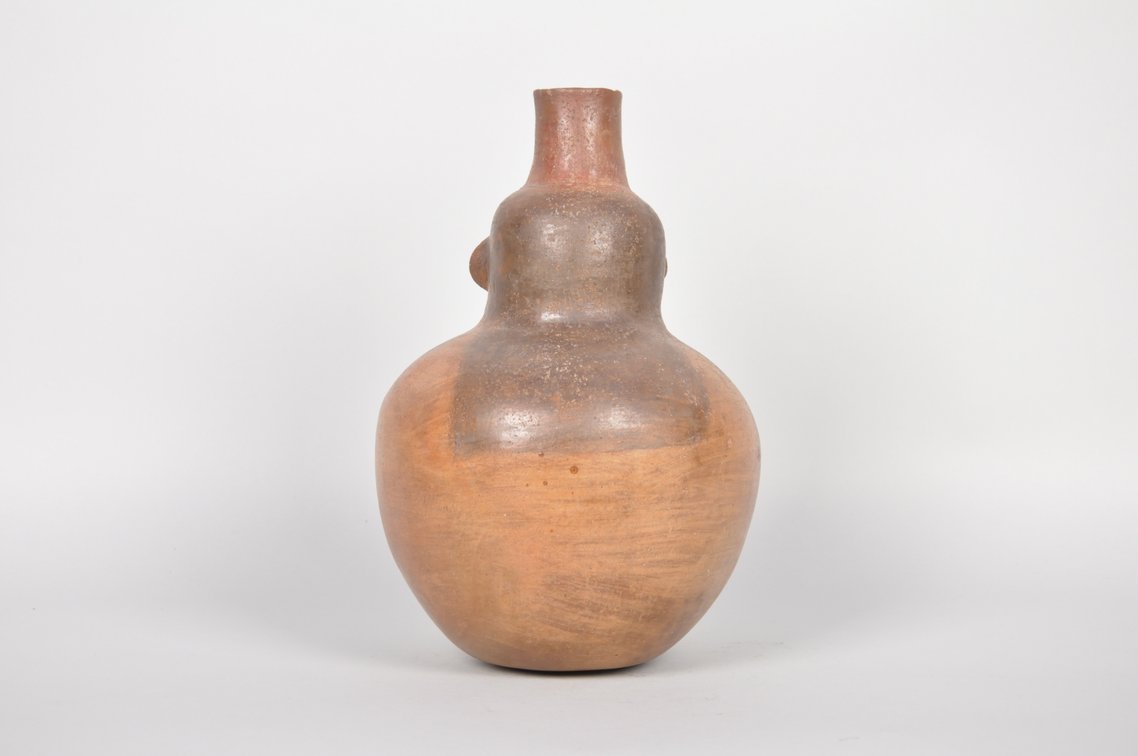 Nazca Effigy Form Polychrome Clay Vessel, photo 5 of 6