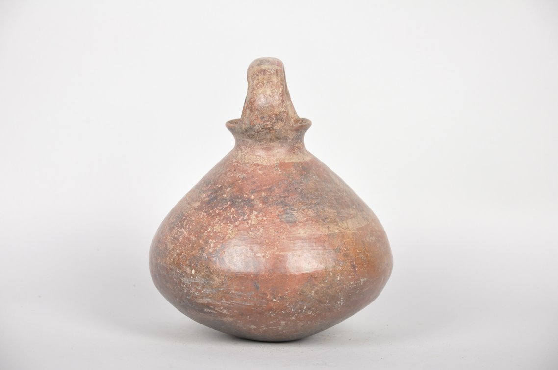 Pre-Columbian Vicus Loop Handle Face Vessel, photo 4 of 6