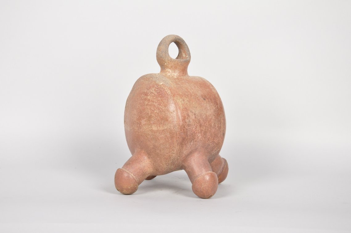Vicus Culture Peruvian Loop Handle Phallic Vessel, photo 3 of 6