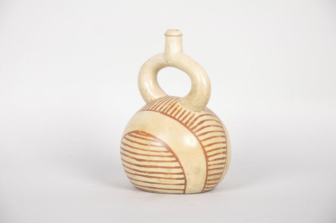 Moche Stirrup Spout Ceramic Vessel, photo 2 of 7