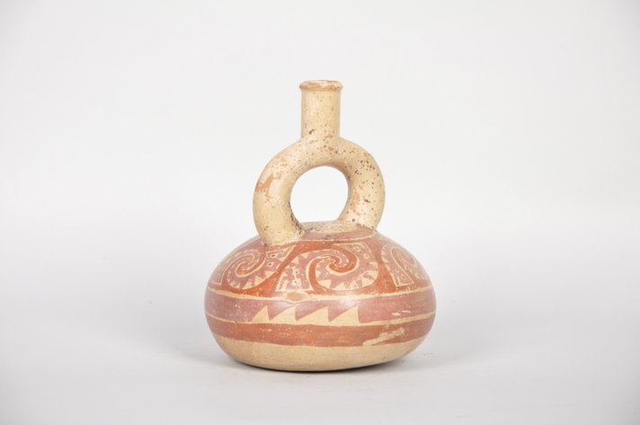 Moche Stirrup Spout Ceramic Vessel