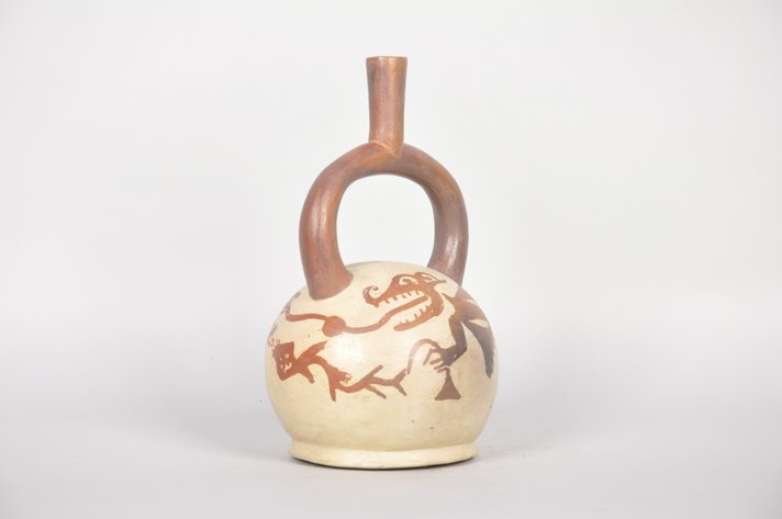 Moche Stirrup Spout Ceramic Vessel