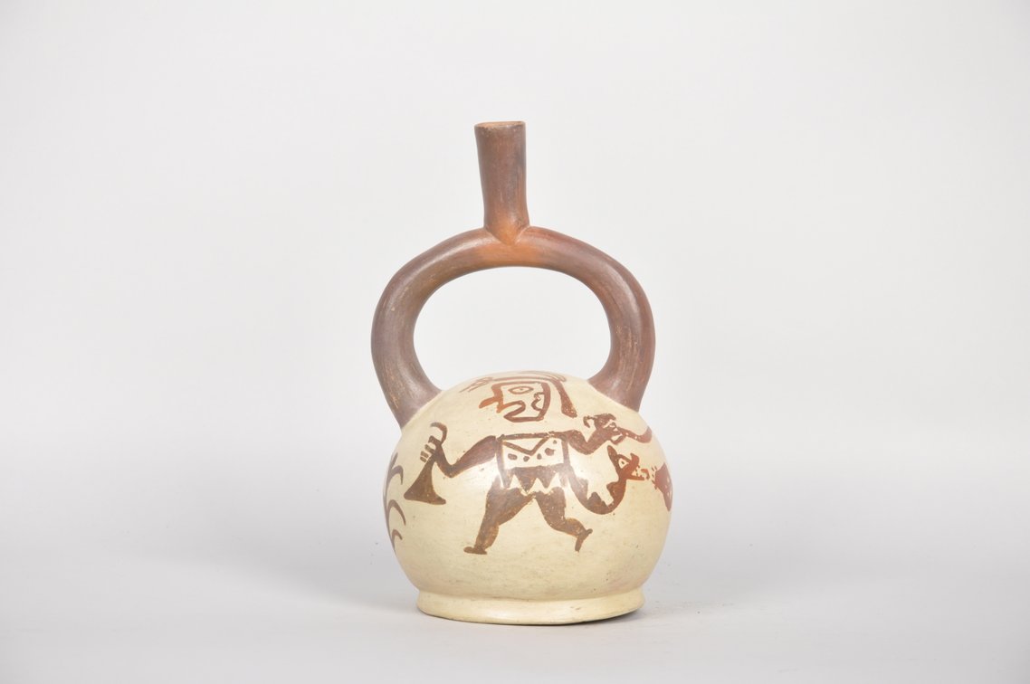 Moche Stirrup Spout Ceramic Vessel, photo 5 of 6