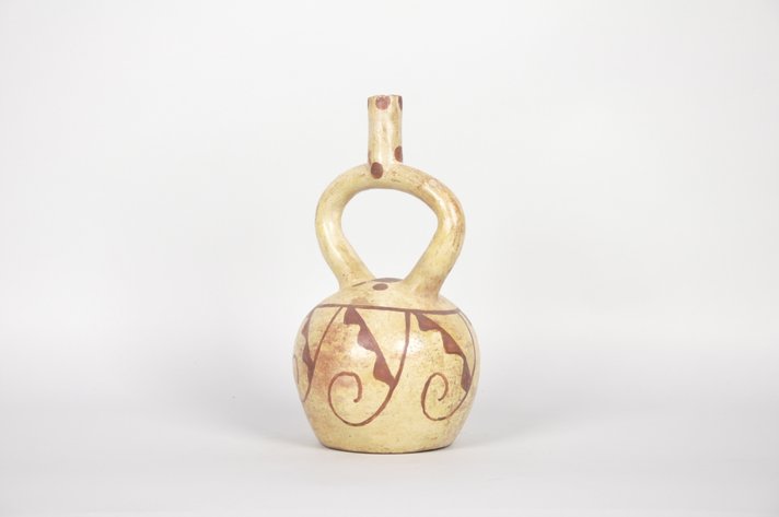 Moche Stirrup Spout Ceramic Vessel