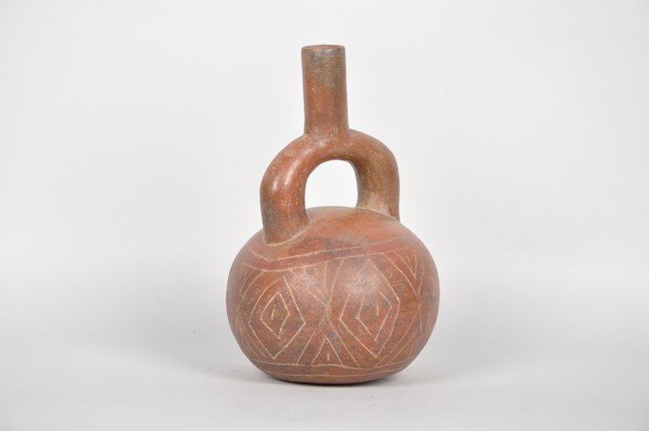Nazca Peruvian Stirrup Vessel