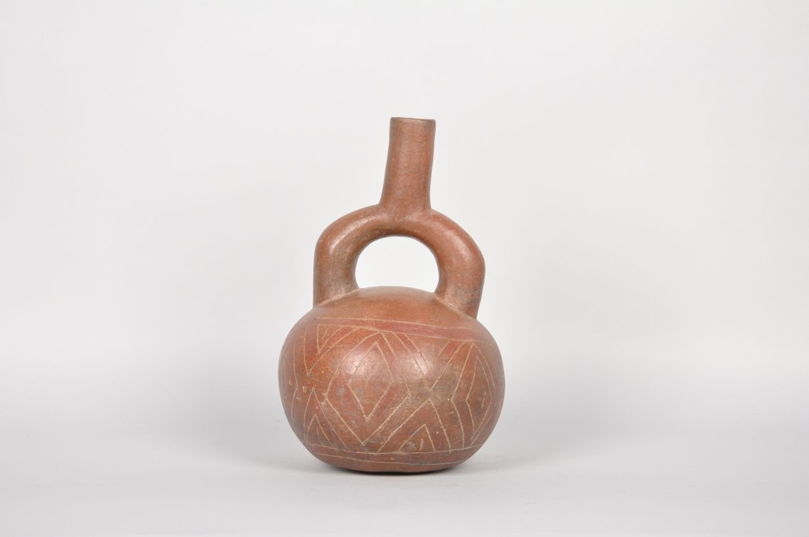 Nazca Peruvian Stirrup Vessel, photo 4 of 6