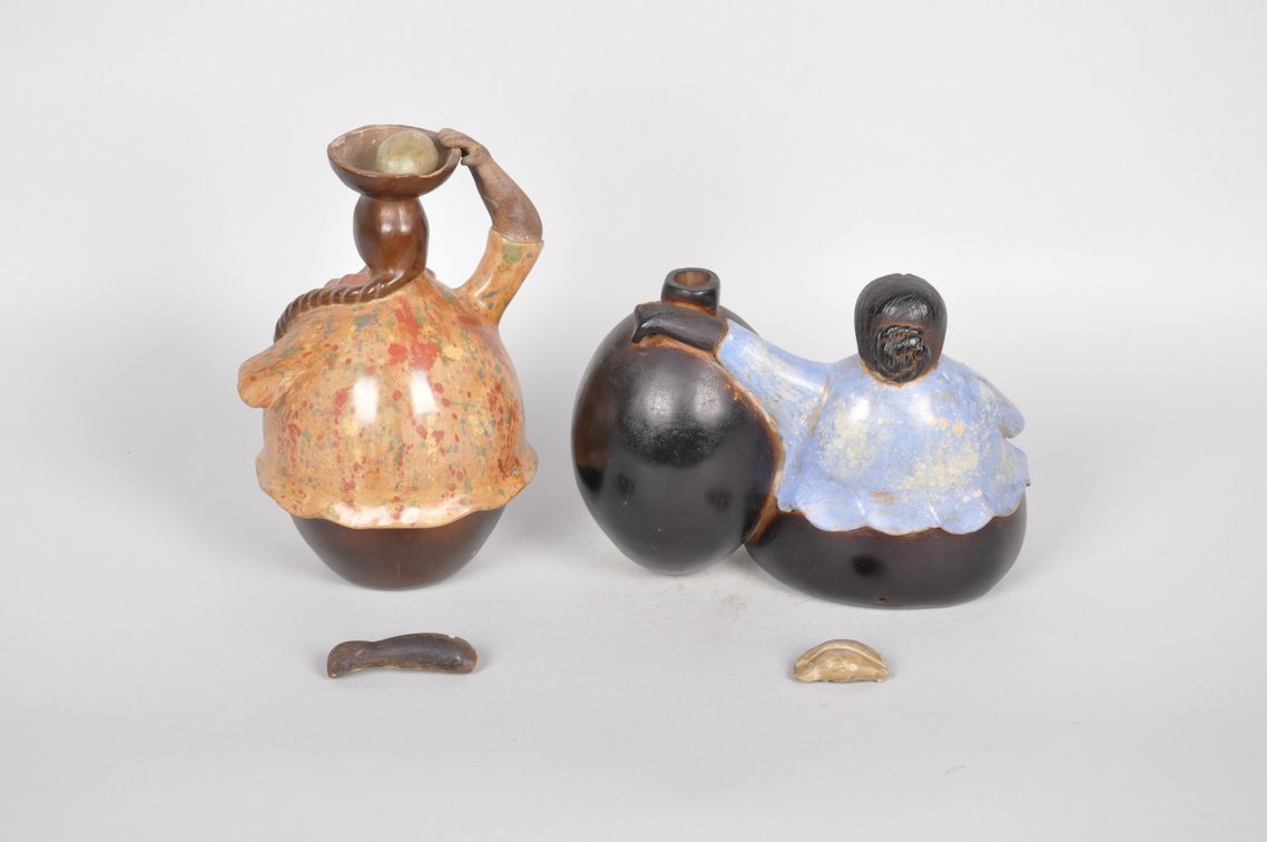Chulucana's Peruvian Folk Art Ceramic Figures and Jugs, photo 2 of 11