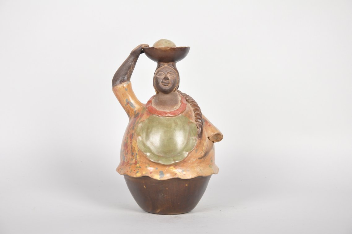 Chulucana's Peruvian Folk Art Ceramic Figures and Jugs, photo 3 of 11