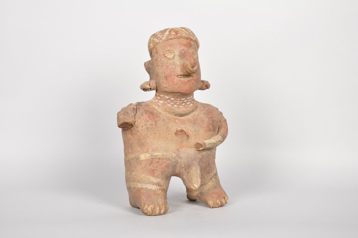 Pre-Columbian Nayarit Clay Male Figure