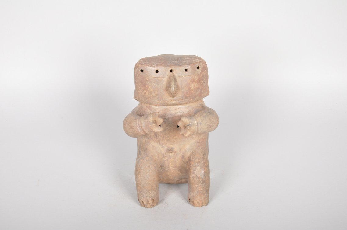 Pre Columbian Terra Cotta Slab Figure Quimbaya Culture, photo 4 of 6