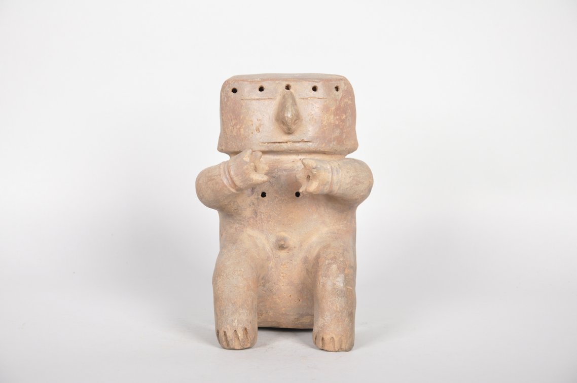 Pre Columbian Terra Cotta Slab Figure Quimbaya Culture, photo 2 of 6