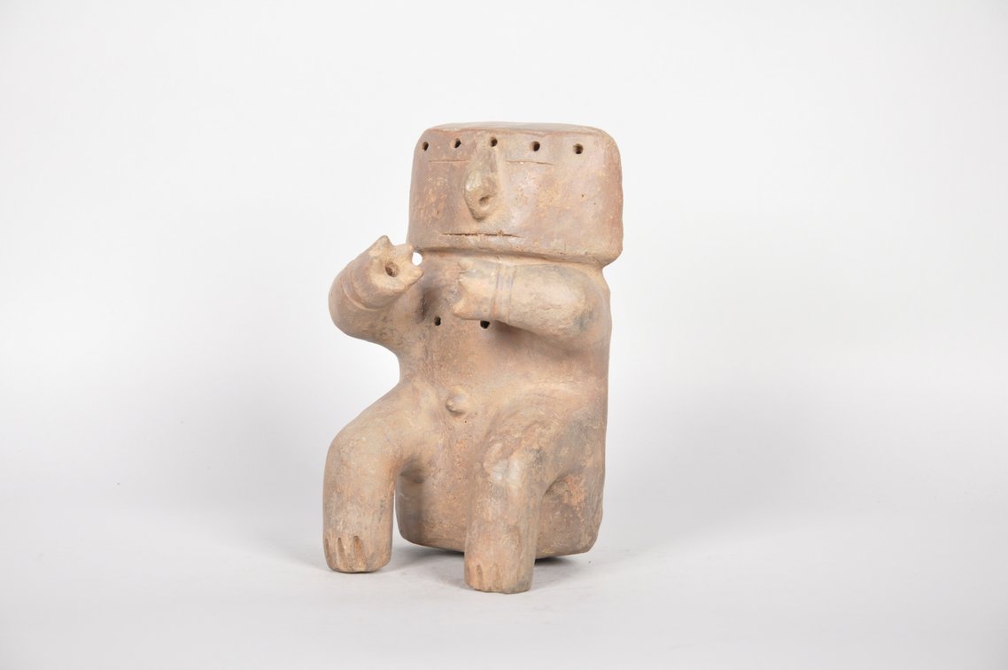 Pre Columbian Terra Cotta Slab Figure Quimbaya Culture, photo 3 of 6