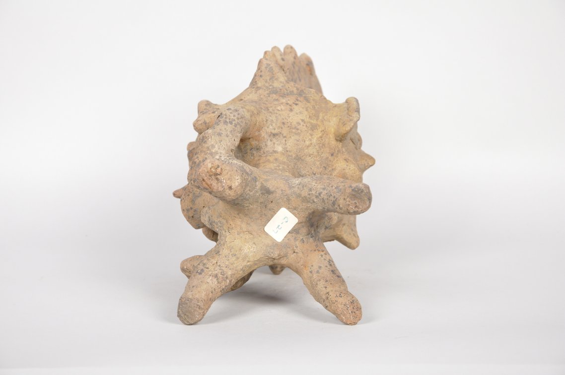 Colima Pottery Janiform Tlaloc Incensario Figure, photo 8 of 8