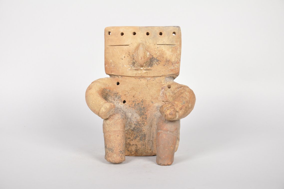 Pre Columbian Terra Cotta Slab Figure Quimbaya Culture, photo 2 of 6