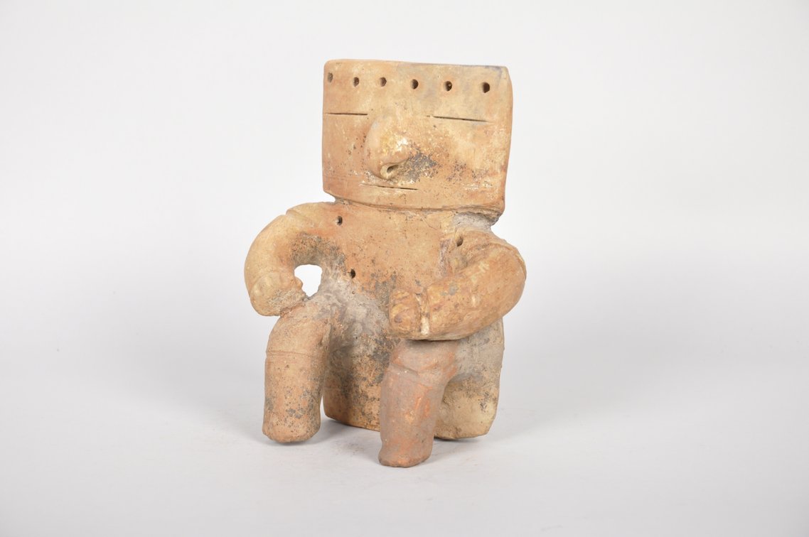 Pre Columbian Terra Cotta Slab Figure Quimbaya Culture, photo 3 of 6