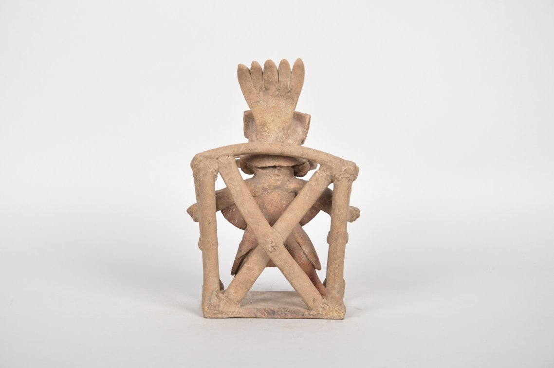 Veracruz Yucatan Mayan Lord Clay Figure, photo 5 of 6